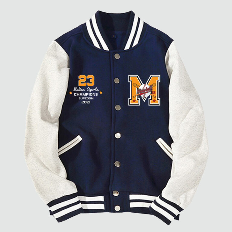 Veste baseball bleue Veste Américaine